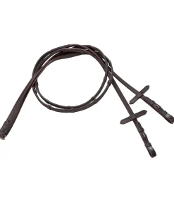 Rênes antidérapantes en cuir Slim Grip