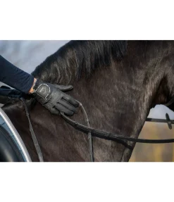 Rênes en cuir antidérapantes avec arrêtoirs