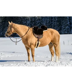 Selle de loisir en véritable fourrure d'agneau