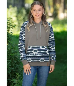 Sweat à capuche Ikat