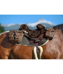 Tapis de selle en laine de mouton retourné Bernina