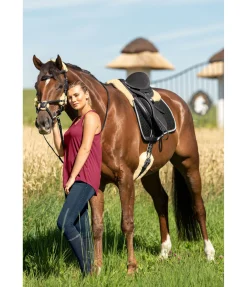 Tapis de selle en véritable fourrure d'agneau Queensland