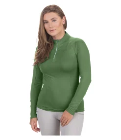 T-shirt technique à manches longues zippé Sofie