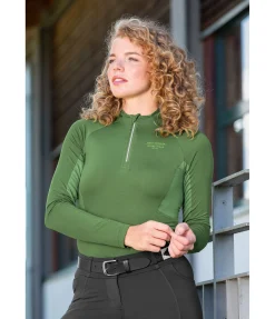 T-shirt technique à manches longues zippé Sofie