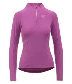 T-shirt technique à manches longues zippé Sofie