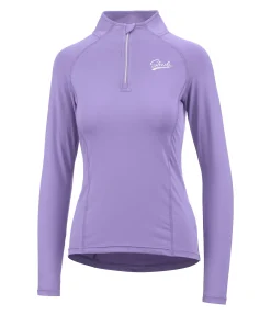 T-shirt technique zippé à manches longues Lea