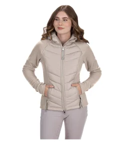 Veste bi-matière à capuche Elisa