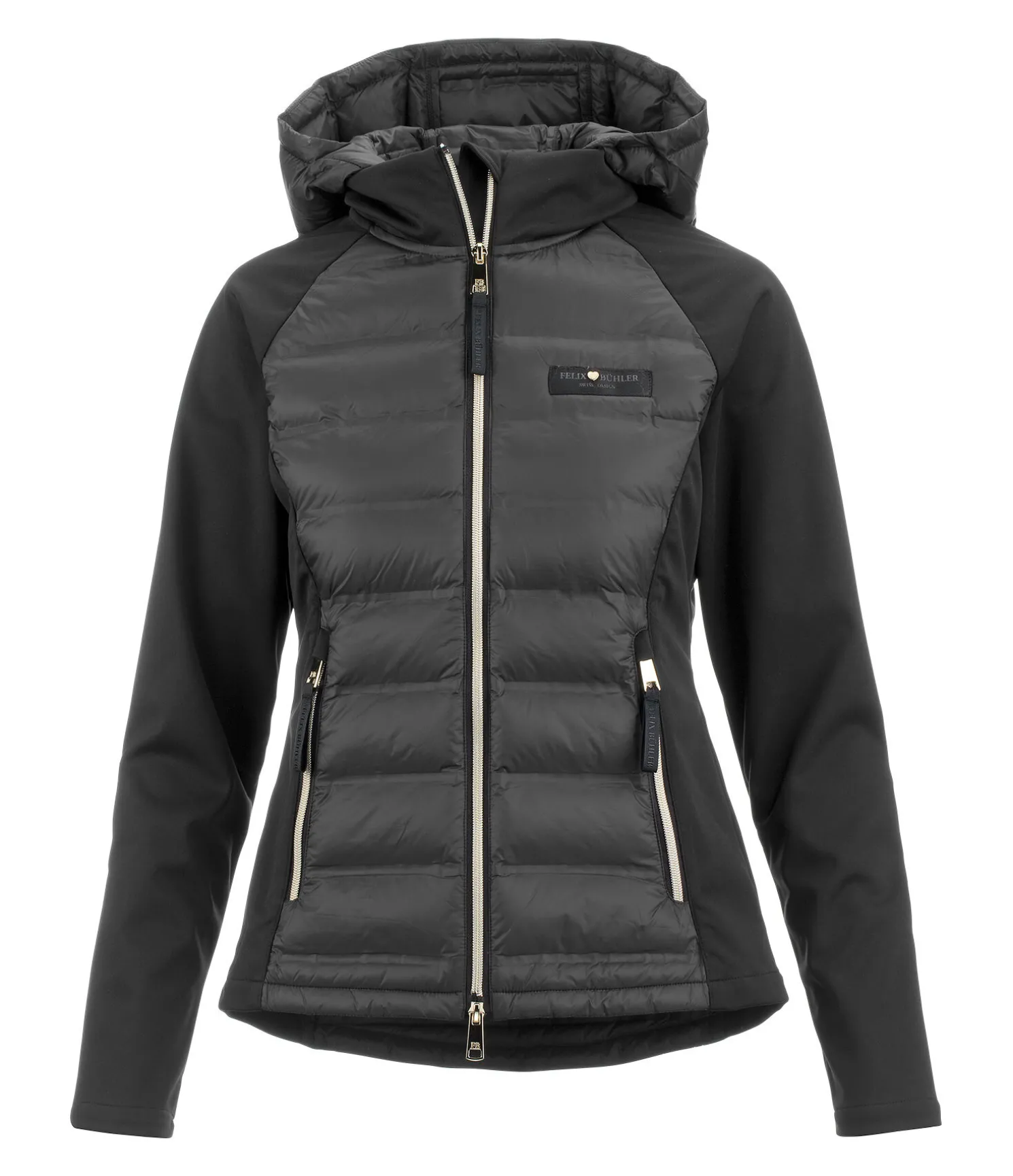 Veste bi-matière à capuche Jolie