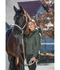 Veste bi-matière à capuche Elisa