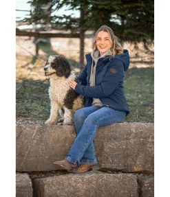 Veste d'équitation bi-matière Jane