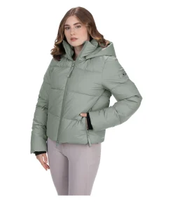 Veste d'équitation matelassée à capuche Corinne