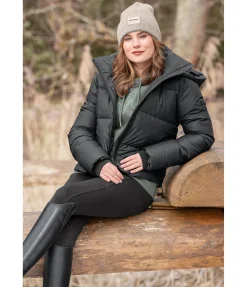 Veste d'équitation matelassée à capuche Corinne