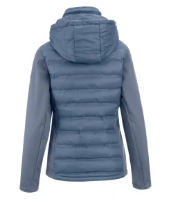 Veste d'équitation softshell bi-matière à capuche Celina
