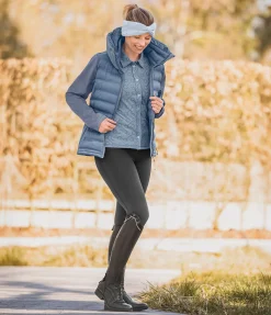 Veste d'équitation softshell bi-matière à capuche Celina