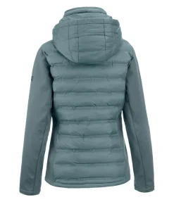 Veste d'équitation softshell bi-matière à capuche Celina