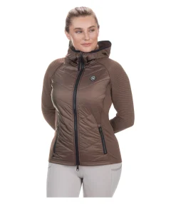Veste stretch bi-matière à capuche Lene